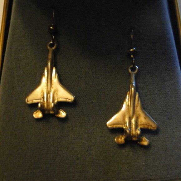 F-15 : Sterling Silver Earrings - Picture 1 of 4